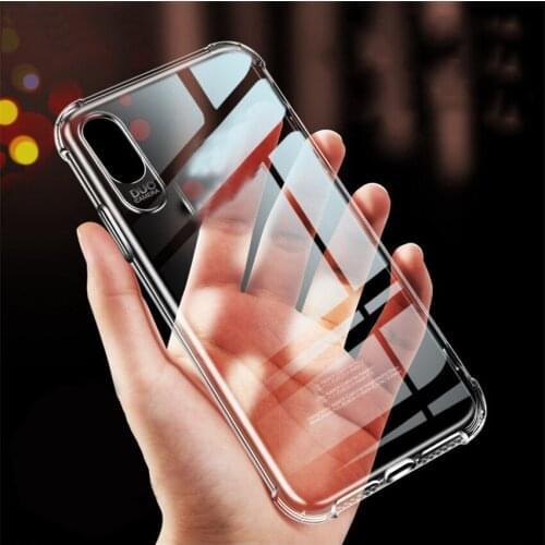 Silicone Shockproof Case For Redmi Note 7 5 6 Pro 4 4X 5 Plus 6A 5A 4A Transparent Case For Xiaomi 8 A2 Lite 9 SE 5 6 6X Cover