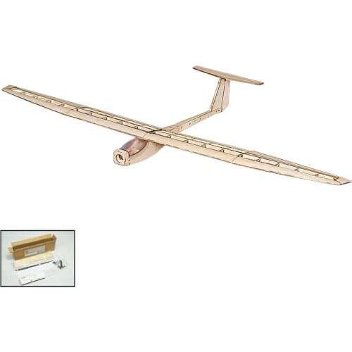 Dancing Wings Hobby F1504 Balsa RC Airplane Glider 1550mm Wingspan Aircraft DIY KIT with Brushless Motor ESC Servo