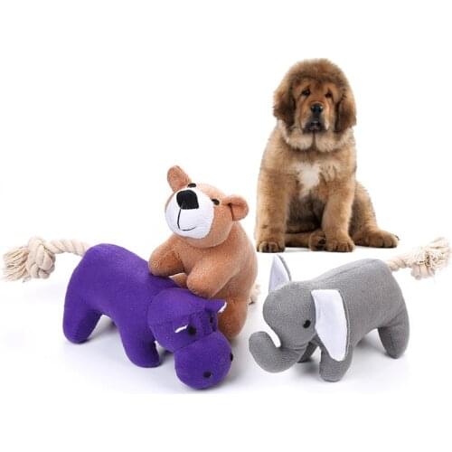 Pet supplies of dog interactive animals stuffed knitted toys chew plush Resistant to biting teeth toys cute pets dog accessories
