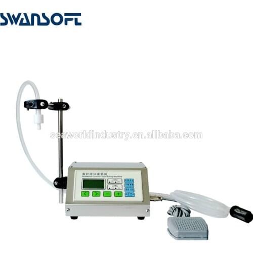 SWANSOFT 5-3500ml Water Softdrink Liquid Filling Machine Digital Control GFK160 Water Oil Perfume Milk Small Bottle Filler