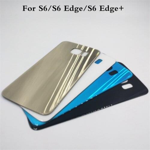 Top Quality Battery Cover For Samsung Galaxy S6 G920 Back Cover G925 G928 S6 Edge S6 + S6Edge Plus Rear Glass Housing Door