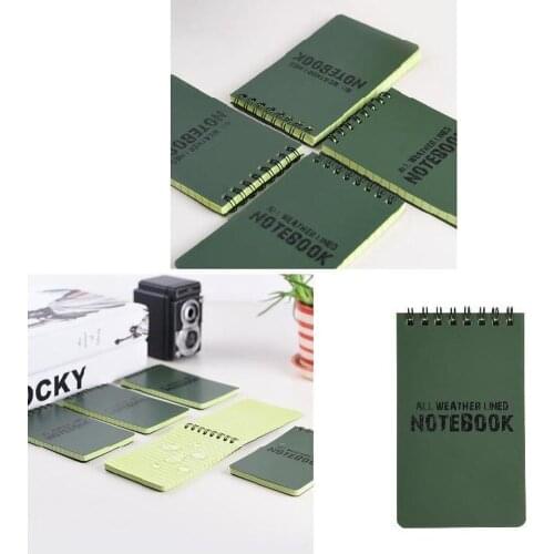1Pcs Tactical Notebook All Weather Waterproof Notepad Outdoors Military 2021 Writing Book Paper Camping Supplies Loose-Leaf Y7I3
