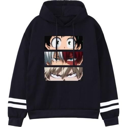 My Hero Academia Funny Anime Hoodies Women Fashion Printed Streetwear Spring 2021 Cartoon Sweatshirt Hip Hop Cute Womens Hooded