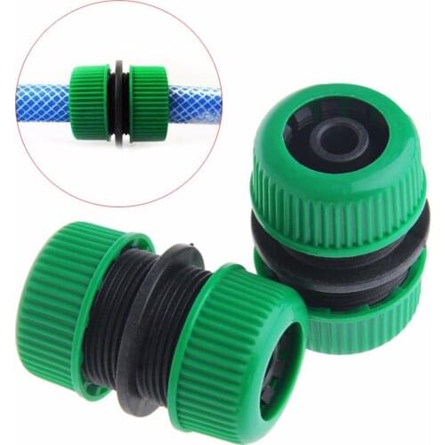 2Pcs 1/2" Garden Hose Pipe Joiner Mender Extend Repair Connector Adapter Tool