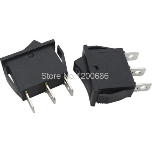 21 * 15 6A boat switch Rocker switch power switch black tripod three files 3 files