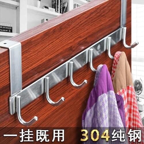 304 stainless steel door back hook rack door back hook bedroom door hanger hanger hook free punch