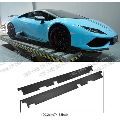 Carbon Fiber Side Body Skirts Lip Aprons for Lamborghini Huracan LP600 LP610 Coupe 2 Door 2014-2017 Car Styling