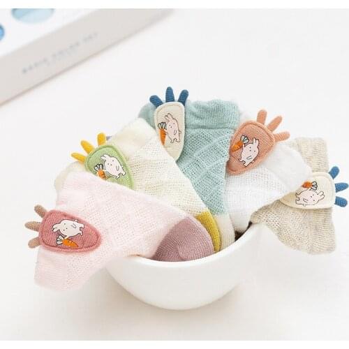 Baby Socks Boys Girls Mesh Socks Newborn Cartoon Socks Carrot Accessories Baby Socks Boneless Tube Socks
