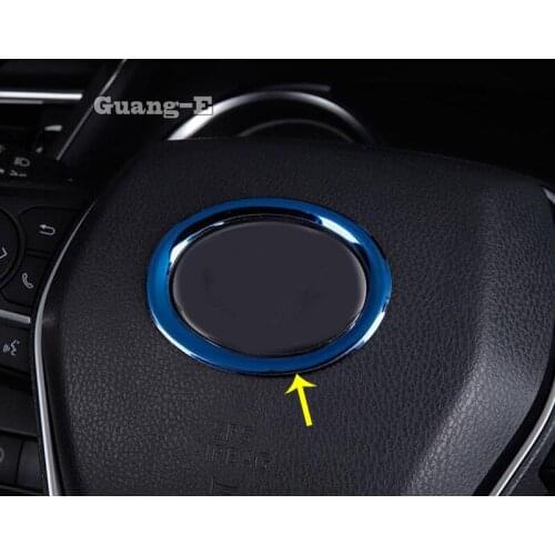 For Toyota New Camry XV70 2017 2018 2019 2020 Car Stick Styling Cover Steering Wheel Interior Log Kit Trim Lamp Frame 1pcs