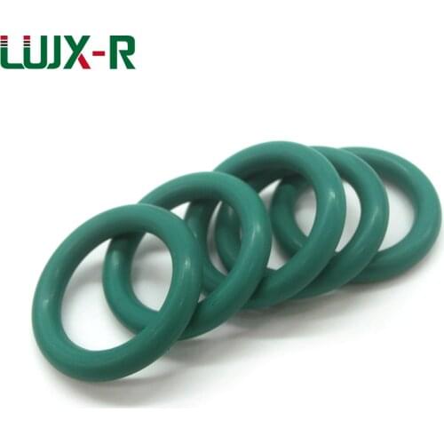 LUJX-R 5pcs 3.1mm Green FKM Liner O-Ring Seal Anti-aging O Ring Gasket OD135/1450/145/150/155/160~200mm Oring Washer Sealing