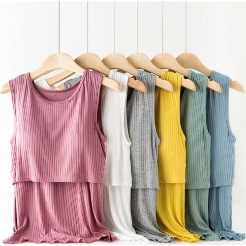 Maternity Clothes Cotton Nursing Top Lactation Vest Breastfeeding Tank Sleeveless Camisole Women Underwear Breast Feeding Bra