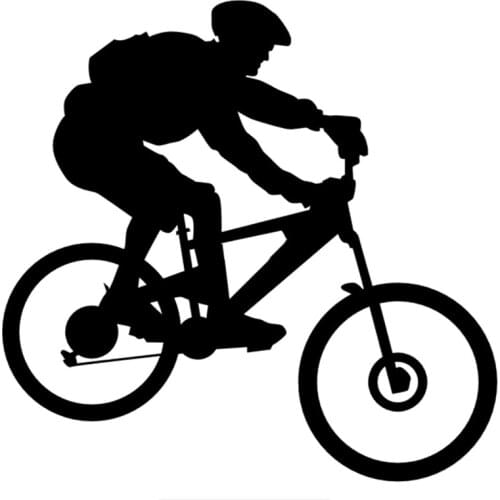 Personality Styling Biker Bicycle Cyclist Car Stickers Funny Auto Sticker Decals