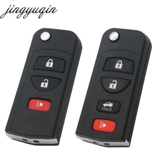 Jingyuqin 10pcs Car Remote Key Shell Fob For INFINITI G35 I35 350Z Nissan Sentra Altima Maxima Xterra Frontier TITAN