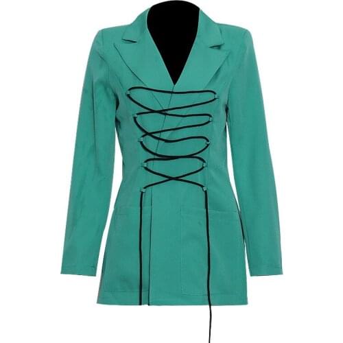 Women Short Suit Spring And Summer Slim Design Sense Bandage Coat Season New Pure Color Temperament Commuting Office