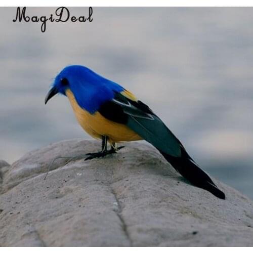 MagiDeal Feathered Foam Birds Fairy Garden Lawn Miniatures Ornament Figurines Model Crafts Decoration