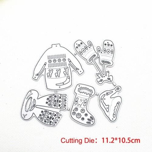Metal Cutting Dies New 2020 Clothes Marry Christmas Dies Scrapbooking Album Die Cut Embossing Stencil Decor