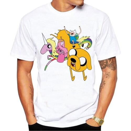 Adventure Time Tshirt Men Women Funny Letter Printed Top Tees T-shirt Male Fashion Shirt style Brand Tshirt