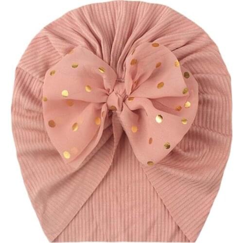 New Lovely Shiny Bowknot Baby Hat Candy Color Baby Girls Boys Hat Turban Soft Sun Cap Newborn Infant Cap Beanies Head Wrap Hat