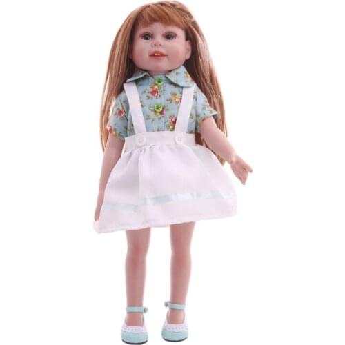 2021 New Pattern Clothes Shirtsleep Skirt Suit Fit 18 Inch American&43cm Baby New Born Doll Clothes Accessories