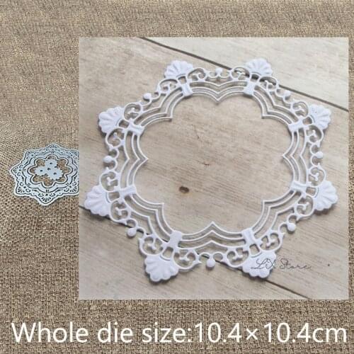 New Design Craft Metal stencil mold Cutting Dies flower lace ring decoration scrapbook die cuts Album Paper Card Craft Embossing