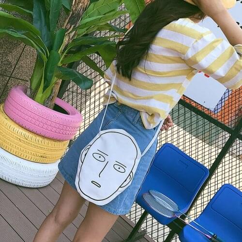 One Punch Man anime bag Single shoulder bag anime peripheral Inclined shoulder bag Saitama Leisure and fashion bag