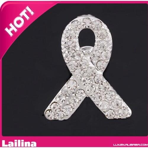 Funeral memorial brooch,Remembering Sliver Rhinestone Ribbon Pin Brooch Pin