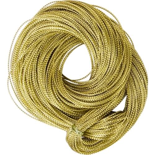 Durable Thread String Jewelry Craft Cord Multifunctional Golden String Metallic Jewelry Cord Card Braid DIY Necklace Bracelet
