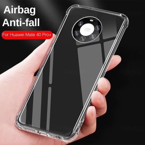 Transparent Shockproof Case For Huawei Mate 40 Case On Huawey Mate40 Pro 40Pro Plus Soft Silicone Back Cover Phone Coque Fundas