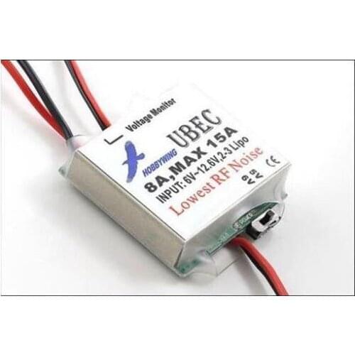 Original Hobbywing 8A UBEC 5V 6V Switchable RCMax 15A Lowest RF Noise BEC Voltage Regulator Mdoule Drone Quadcop