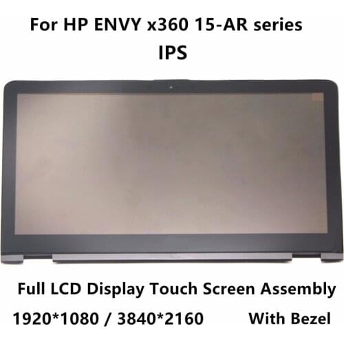 15.6" IPS Full LCD Display Screen Touch Glass Digitizer Assembly with Bezel For HP ENVY x360 15-ar052na 15-ar052sa 15-ar081no