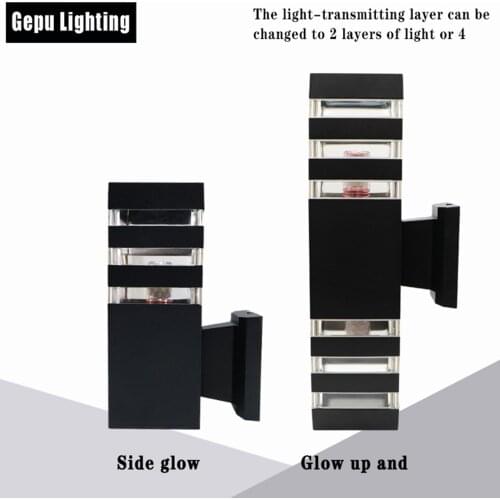 LED Outdoor Up/Down Wall Lamp Dual Head Exterior Wall Lighting Fixtures IP65