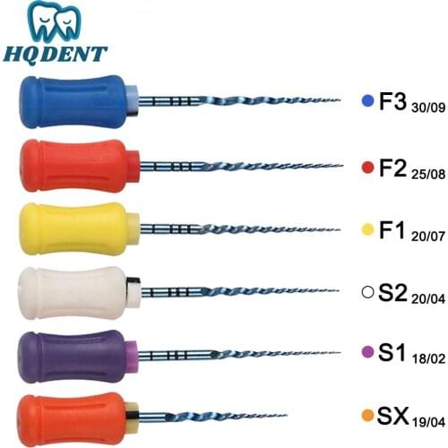 Dental Hand Use Heat Activated Files Preparing Root Canal Treatment 19mm SX-F3 25mm Flexible Dentist Tool