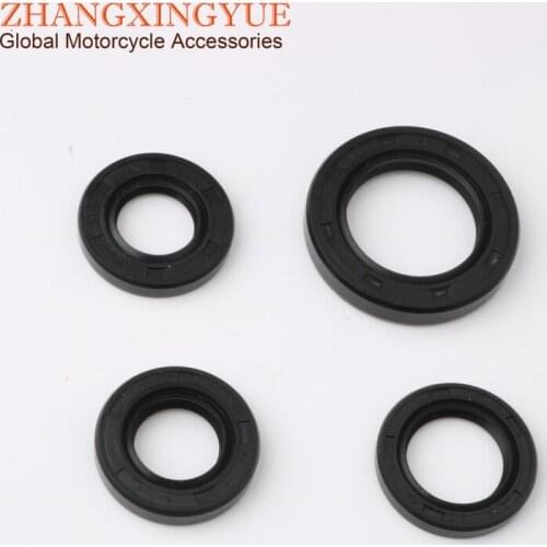 4pcs/set Scooter Oil Engine Seals for SYM Fiddle 2 50 Orbit 1 Symply 50cc GY6 139QMB 4-stroke