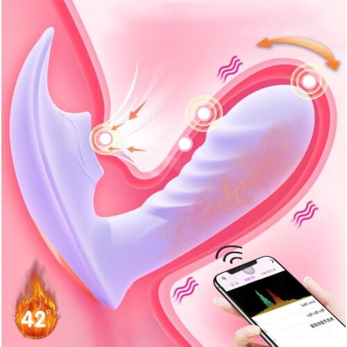 Vagina Sucking Vibrator APP Remote Control Wearable Panties Vibrator Heating Dildo Clitoris Stimulator Oral Sex Toys for Women