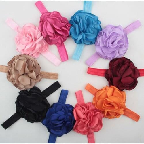 Yundfly Vintage Burned Edges Big Flower Hairbands Fashion Floral Girl Headbands Hair Accessories Birthday Photoshoot