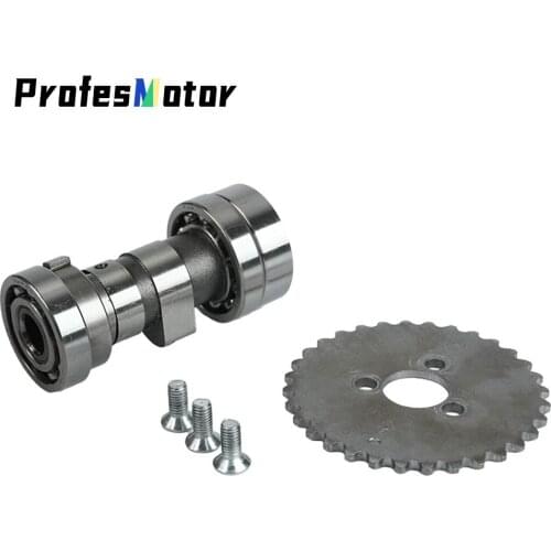 Motorcycle 32T Cam Sprocket and Camshaft For lifan 125cc LF125 Horizontal Engines Dirt Pit Bike Monkey Atv Quad Go Kart Parts
