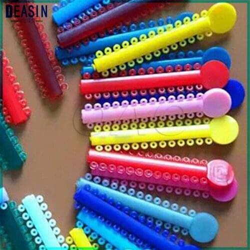1-6# Dental Orthodontic Materials Transparent Color Ligature Ties Rubber Band Elastic Dentist Products