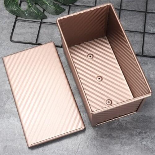 1pc Non-stick 450g Toast Mold Toast Box with Lid Carbon steel Bread Cake Pastry Pan DIY Home Kitchen Baking Tools