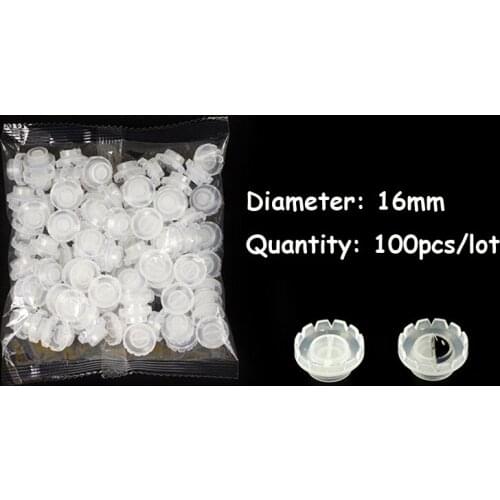 100pc Eyelash Glue Holder Individual Eyelash Extension Adhesive Stand Grafting Lash Quick Flowering Blossom Cup Ring Makeup Tool