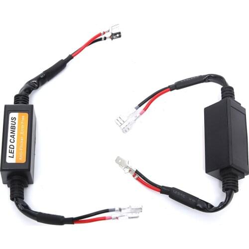 2Pcs/Set H1 Car LED Headlight Fog Lamp Bulb Error Free Warning Canceller Capacitor Load Resistor Canbus Decoders