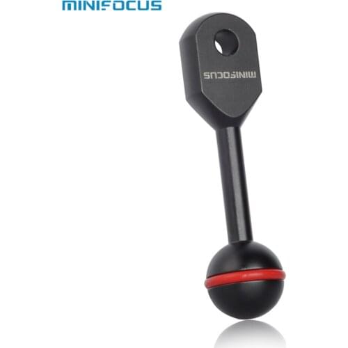 MINIFOCUS Aluminium 1"Ball Head with YS Head Adapter for Underwater Photography Diving Strobe/Housing Flashlight/Light System