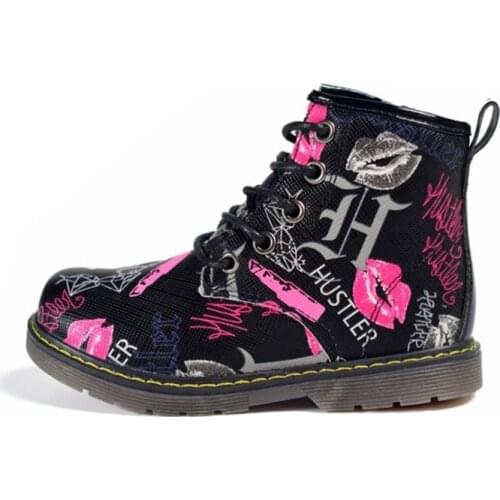 AOGT 2020 Autumn Kids Boots Girls Leather Martin Shoes Fashion Brand Baby Boots Waterproof Ankle Children Boys Boots Shoes