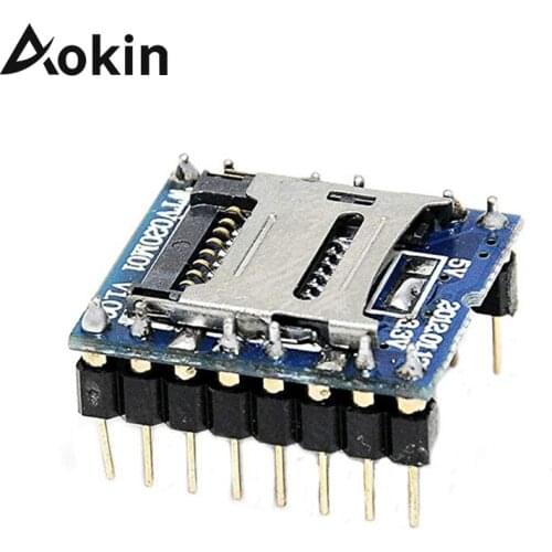Aokin WTV020-SD WTV020 WTV020SD-20SS Voice Module SD Card Sound Voice Module for PIC WTV020-SD-16P Game MP3 Audio Module