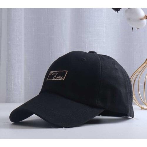 Four Seasons Unisex Baseball Caps Gold Line Simple Style Cotton Embroidered Letter Pattern Outdoor Sports Shade High Quality Hat