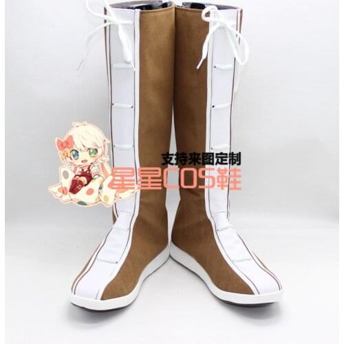 Hercule Cosplay Brown Long Boots Halloween Cosplay Shoes Boots X002