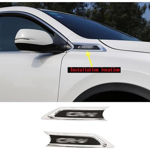 For 2017-2019 Honda CR-V front side mudguard body logo sticker ABS car decoration modification accessories