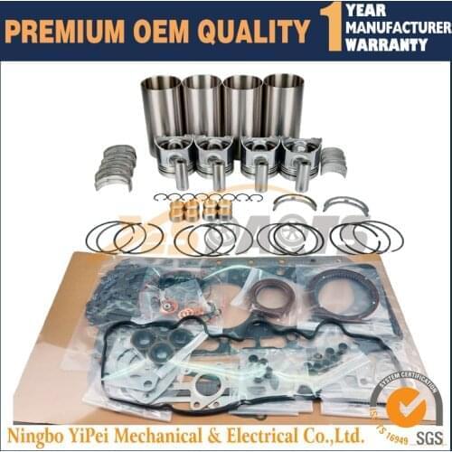 For Kubota V3300 Direct Injection Engine Rebuild Kit STD For BOBCAT S220 S250 S300