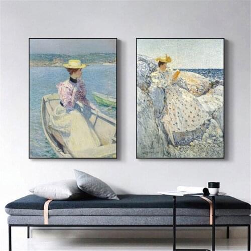 Medieval Retro Woman Oil Painting Poster Canvas Print Painting Wall Art Living Room Home Decoration