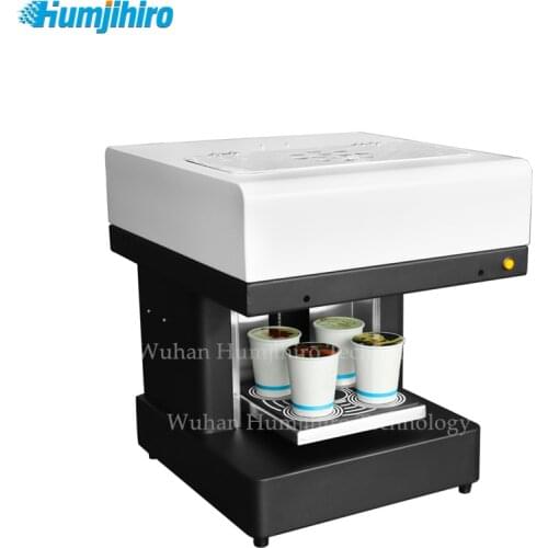 Coffee Printer 1/4 Cup Automatic Cake Printer Custom Cake Macaroon Candies Food Printer for Cappuccino Biscuits Printing Machine