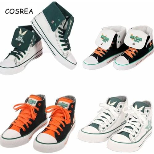 Anime My Hero Academia Cosplay Aizawa Izuku Midoriya Bakugou Katsuki Props Running Shoes Man Boys Women Canvas Shoes